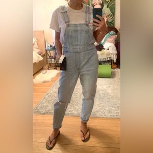 NEW!! Levis Premium Denim Overalls - size 29 light denim
